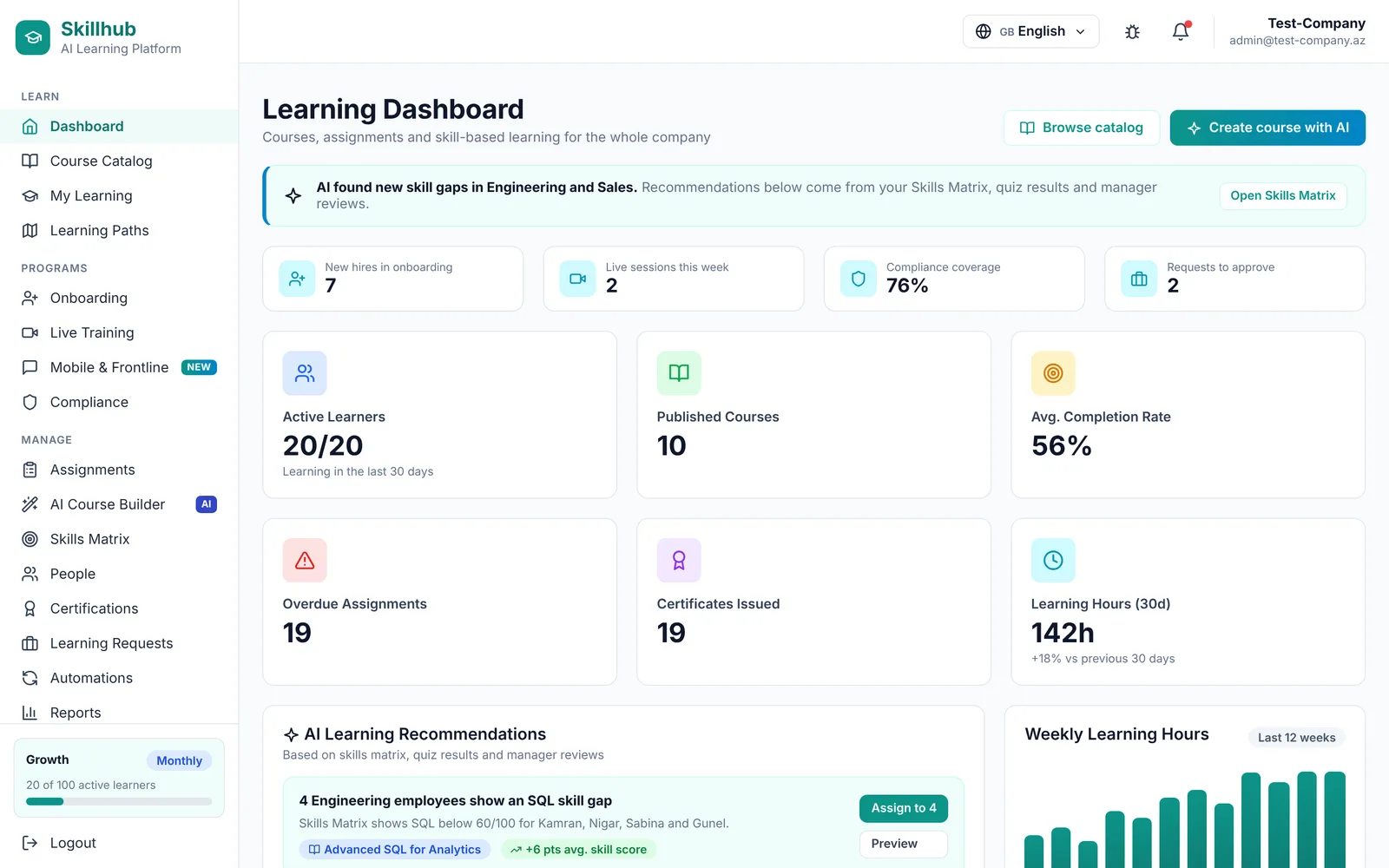 Skillhub screenshot